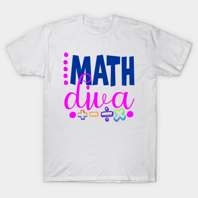 Math Diva T-Shirt by A Zee Marketing